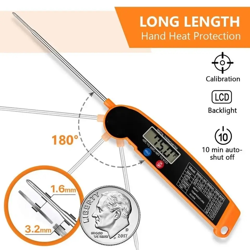 핫세일 디지털 주방용 식품 온도계 (고기, 물, 우유, - Digital Thermometer Probe 리뷰 및 가격