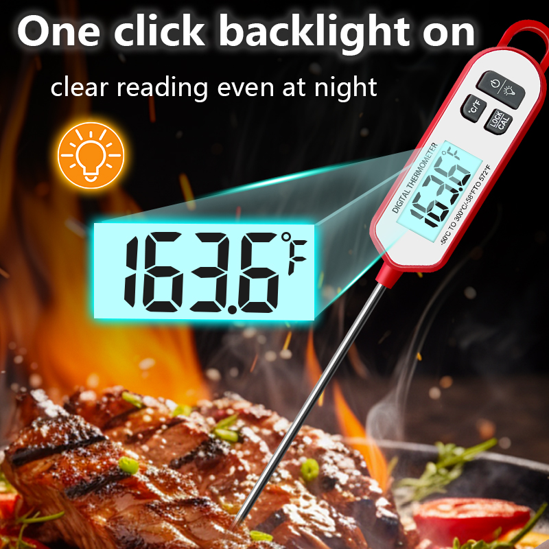 디지털 고기 온도계 즉시 판독 백라이트 디스플레이, 물 - Digital Thermometer Probe 리뷰 및 가격