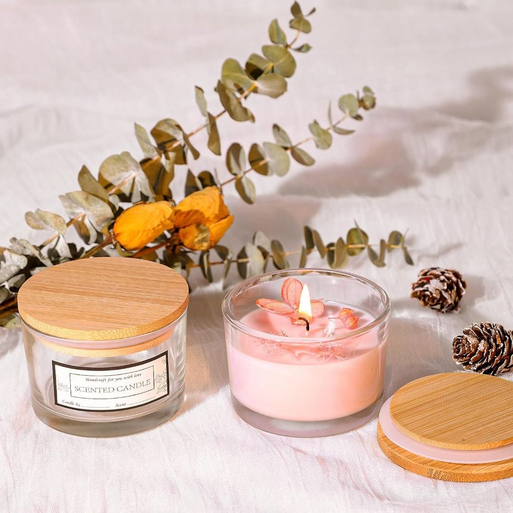 새로운 투명 유리 양초 항아리 투명 작은 빈 양초 용기 - Candle Making Supplies Jars 리뷰 및 가격