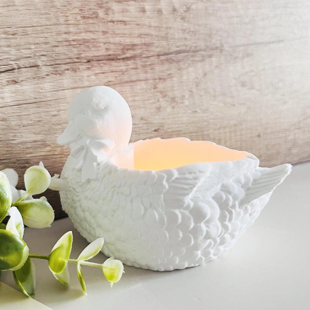 아름다운 석고 오리 보관 상자 실리콘 몰드 3D 동물  - Candle Making Supplies Jars 리뷰 및 가격
