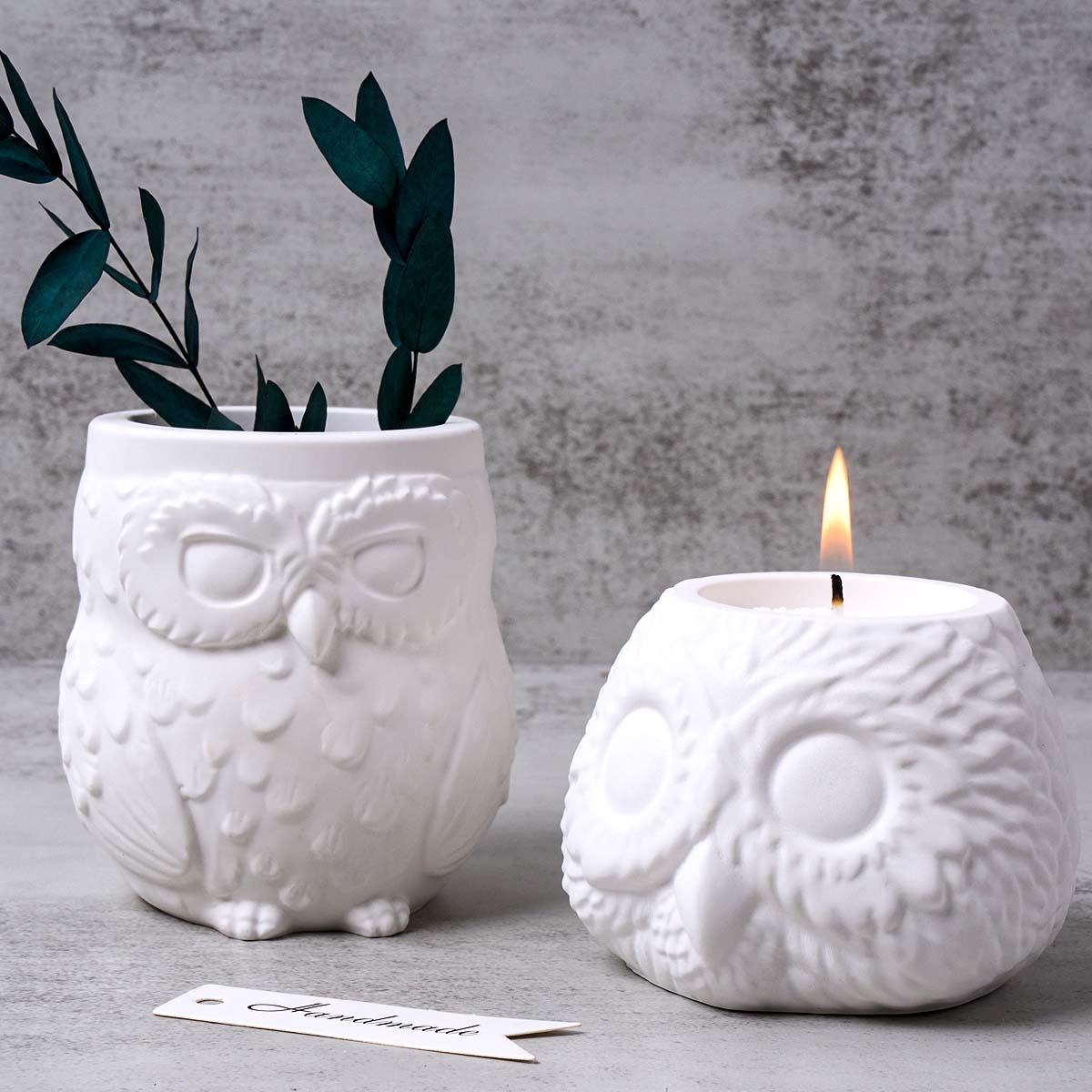 3D 올빼미 모양 양초 항아리 실리콘 몰드 DIY 석고 - Candle Making Supplies Jars 리뷰 및 가격