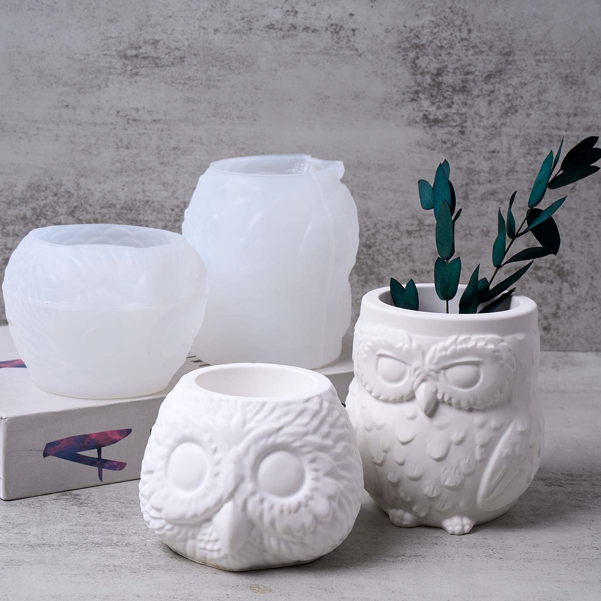 3D 올빼미 모양 양초 항아리 실리콘 몰드 DIY 석고 - Candle Making Supplies Jars 리뷰 및 가격