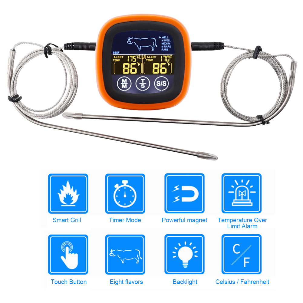 디지털 고기 주방 온도계 터치스크린 방수 고기 온도 프 - Digital Thermometer Probe 리뷰 및 가격