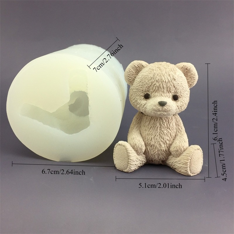 귀여운 곰돌이 꿀병 실리콘 캔들 몰드 큐브 몰드 아로마 - Candle Making Supplies Jars 리뷰 및 가격